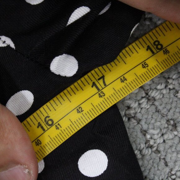 TOV Holy Jacket Womens Size 40 Black Polka Dot Long Sleeve Open Front Polyester - Picture 7 of 9